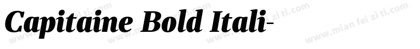 Capitaine Bold Itali字体转换